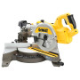 Пила торцювальна акумуляторна DeWALT, 54 В XR FLEXVOLT Li-ion, діаметр диска 216 х 30 мм, 6300 об/хв, XPS, вага 15 кг, без акумулятора та ЗП