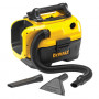 Пилосос акумуляторний DeWALT, 14.4 / 18 / 54 В XR FLEXVOLT Li-ion, довжина шланга 2 м, об'єм пилозбірника 7.5 л, вага 4.8 кг, в картонній коробці