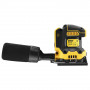 Шліфмашина вібраційна DeWALT, 18 В XR Li-ion, 8000-13500 об/хв, 115х108 мм, амплітуда 1.6 мм, вага 1 кг, валіза