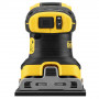 Шліфмашина вібраційна DeWALT, 18 В XR Li-ion, 8000-13500 об/хв, 115х108 мм, амплітуда 1.6 мм, вага 1 кг, валіза, зарядний пристрій, 2 акумулятора