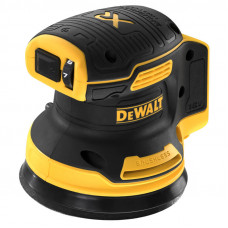Шліфмашина ексцентрикова безщіткова DeWALT, 18 В XR Li-ion, 8000-12000 об/хв, 125 мм, амплітуда 2.6 мм, вага 0.93 кг, без акумуляторів і зарядного пристрою