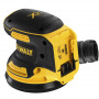 Шліфмашина ексцентрикова безщіткова DeWALT, 18 В XR Li-ion, 8000-12000 об/хв, 125 мм, амплітуда 2.6 мм, вага 0.93 кг, без акумуляторів і зарядного пристрою