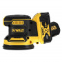 Шліфмашина ексцентрикова DeWALT, 18 В XR Li-ion, 8000-12000 об/хв, 125 мм, вага 1.55 кг, 2 акумулятори, ЗП, валіза