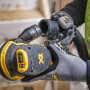 Шліфмашина ексцентрикова DeWALT, 18 В XR Li-ion, 8000-12000 об/хв, 125 мм, вага 1.55 кг, 2 акумулятори, ЗП, валіза