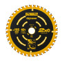 Диск пилковий DeWALT, EXTREME, розмір 165 х 20 мм, кількість зубів 40, кут заточування 18 градусів, геометрія зуба ATB, чистий різ