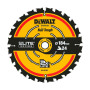Диск пилковий DeWALT, EXTREME, розмір 184 х 16 мм, кількість зубів 24, кут заточування 18 градусів, геометрія зуба ATB, швидкий різ