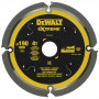 Диск пилковий DeWALT, універсальний, розмір 190 х 30 мм, кількість зубів 4, геометрія зуба (FTG), кут заточки 12 градусів, 7000 об/хв