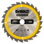 Диск пильний DeWALT CONSTRUCTION, 165 х 20 мм, 24z (ATB), +10 град