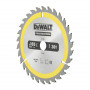 Диск пилковий DeWALT CONSTRUCTION, розмір 165 х 20 мм, кількість зубів 30, геометрія зуба ATB, 10 градусів