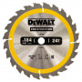 Диск пилковий DeWALT CONSTRUCTION, розмір 184 х 16 мм, кількість зубів 24, геометрія зуба ATB, 16 градусів