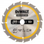 Диск пилковий DeWALT CONSTRUCTION, розмір 165 х 20 мм, кількість зубів 16, геометрія зуба ATB, кут заточування 20 градусів
