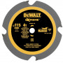 Диск пилковий DeWALT, універсальний, розмір 115 х 9.5 мм, кількість зубів 4z, геометрія зуба FTG, 5000 об/хв