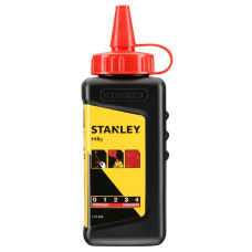 Порошок крейдяний STANLEY, червоний, для зовнішніх будівельних робіт, не змивається, вага 115 г.