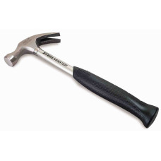 Молоток STANLEY "Steelmaster Curve Claw", вага голівки 450 г, з загнутим цвяходером, довжина ручки 335 мм.