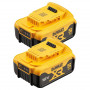 Акумуляторна батарея DeWALT, 18 В XR Li-lon 5 Аг, 2 шт, в комплекті, вага 1.3 кг