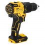 Дриль-шурупокрут DeWALT, безщітковий, ударний, 18 В XR Li-Ion, 4 Аг, 65 Нм, 450-1650 об/хв, патрон 13 мм швидкозатискний, кількість швидкостей - 2, вага 1.2 кг, 2 акумулятори, зарядний пристрій, валіза TSTAK