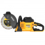 Пила відрізна акумуляторна DeWALT, 54В XR FLEXVOLT Li-Ion, безщіткова, діаметр диска 230х22.2 мм, вага 5.7 кг, 2 акумулятора 3 Аг і зарядний пристрій