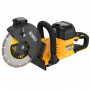 Пила відрізна акумуляторна DeWALT, 54В XR FLEXVOLT Li-Ion, безщіткова, діаметр диска 230х22.2 мм, вага 5.7 кг, 2 акумулятора 3 Аг і зарядний пристрій
