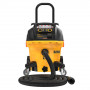 Пилосос мережевий промисловий DeWALT, 1400 Вт, довжина шланга 4.6 м, об'єм пилозбірника 38 л/з рідиною 18.4 л., для пилу класу "H", вага 15 кг