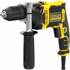 Дриль мережевий STANLEY FatMax, ударний, 750 Вт, 0-3200 об/хв, 54400 уд/хв, патрон 13 мм швидкозатискний, кількість швидкостей - 1, вага 3.4 кг, додаткова рукоятка