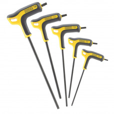 Набір ключів торцевих STANLEY "TORX", з гумовою ручкою, 5 шт:  T10, T15, T20, T25, T30