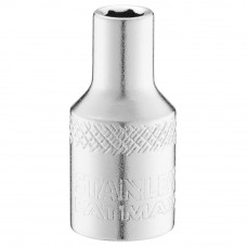 Головка торцева STANLEY 1/4" х 4 мм, з шестигранним профілем стандартна, метрична.