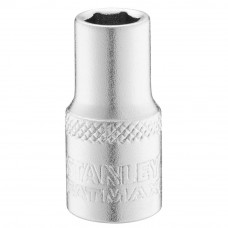 Головка торцева STANLEY 1/4" х 6 мм, з шестигранним профілем стандартна, метрична.