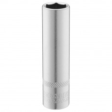 Головка торцева STANLEY 1/4" х 9 мм, з шестигранним профілем висока, метрична.