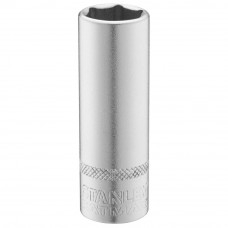 Головка торцева STANLEY 1/4" х 12 мм, з шестигранним профілем висока, метрична.