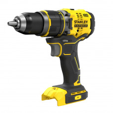 Дриль-шурупокрут STANLEY FatMax, безщітковий, ударний, Li-lon 18 В, 80 Нм, 0-600 / 2100 об/хв, 0-10.200 / 35700 уд/хв,  патрон 1-13 мм швидкозатискний, без акумуляторів і зарядного пристрою,  вага 1.53 кг