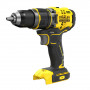 Дриль-шурупокрут STANLEY FatMax, безщітковий, ударний, Li-lon 18 В, 80 Нм, 0-600 / 2100 об/хв, 0-10.200 / 35700 уд/хв, патрон 1-13 мм швидкозатискний, без акумуляторів і зарядного пристрою, вага 1.53 кг