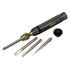 Викрутка - набір STANLEY "Multibit Precisio", зі змінними бітами SL3.5, SL5, PH1 та шилом