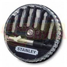 Набір біт STANLEY, Pozidriv, PZ0, PZ1, PZ2, L= 25 мм, 7 од, пластикова коробка