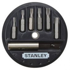 Набір біт STANLEY, Torx, T10, T15, T20, T25, T30, T40, L = 25 мм, 7 од, пластикова коробка