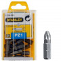 Біта STANLEY з шестигранним хвостовиком 1/4’ Pz1, L = 25 мм, 25 од.