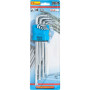 Набір зірочок TORX T10-T50 довгі, 9 шт., C6615
