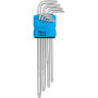 Набір зірочок TORX T10-T50 довгі, 9 шт., C6615