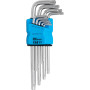 Набір зірочок TORX T10-T50, довгі, 9 шт., C6613