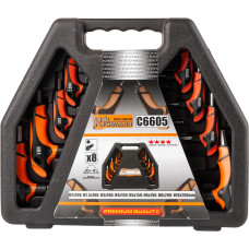 Набір шестигранників HEX Т-тип 2-10 мм, 8 ел., C6605