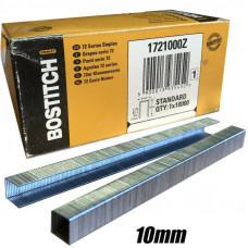 Скоби BOSTITCH, тип "72", довжина 10 мм, ширина 9.1 мм, мідне покриття, форма кінцевика "СР", 10000 од.