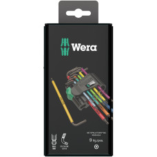 Набір ключів Wera TORX® L, Multicolour BO для гвинтів із зах, від несанкціонованого доступу,BlackLas